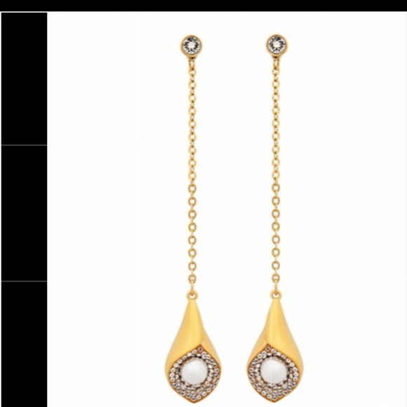 Swarovski Jewelry - SWAROVSKI Crystal & Pearl Modest Drop Earr…
